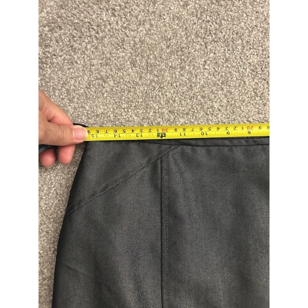 Antonio‎ Melani Pencil Skirt Womens 8 Charcoal Gray Excellent Metallic Tailored